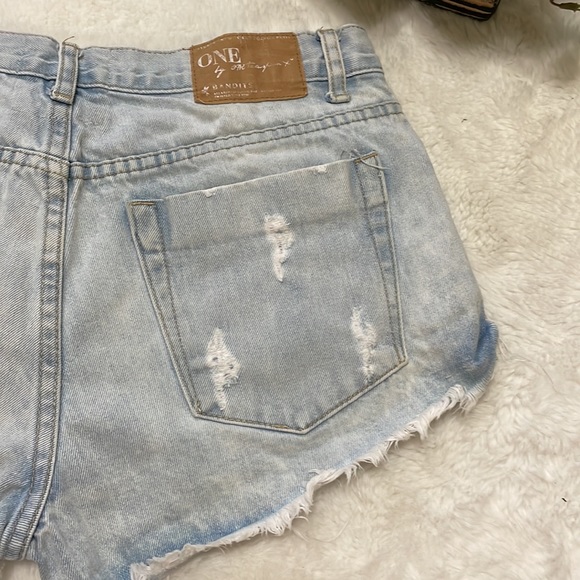 One Teaspoon Bandits Lo Waist Relaxed Shorts - Picture 9 of 10